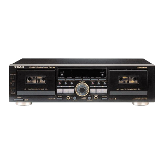 Teac W-860R Handbücher