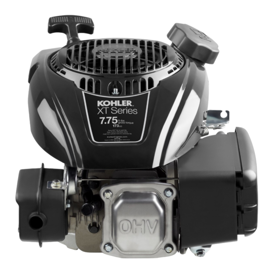 Kohler XT serie Handbücher