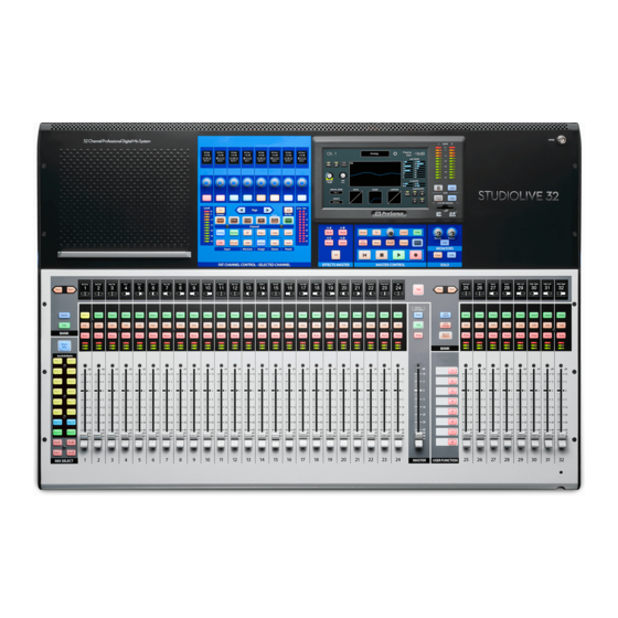 PRESONUS StudioLive Series III Bedienungsanleitung
