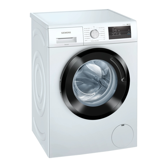 Siemens WM14N0K4 Gebrauchs- Und Montageanleitung