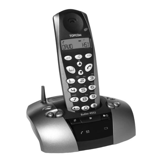 Topcom butler 4552 Gebrauchsanweisung