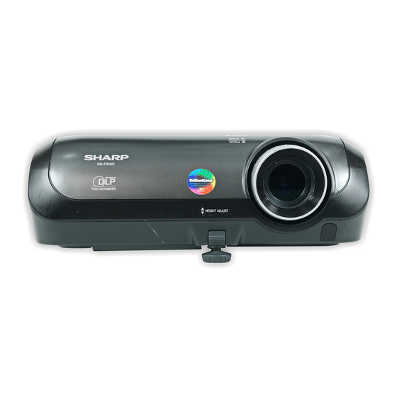 Sharp XG-F315X Bedienungsanleitung