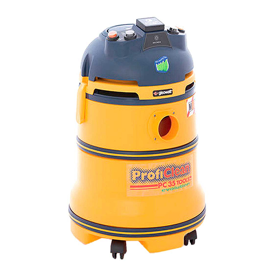 Gisowatt ProfiClean PC 35 TOOLS evolution Gebrauchs- Und Wartungsanleitungen