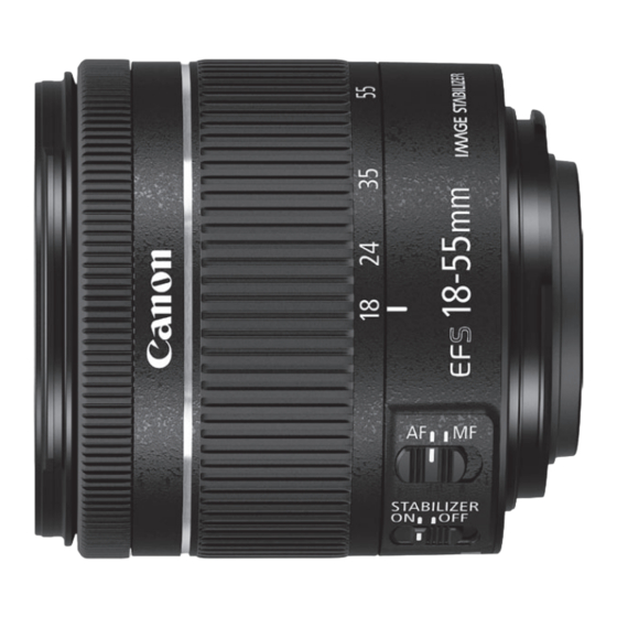 Canon EF-S 18-55mm f3.5-5.6 IS STM Handbücher