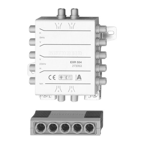 Kathrein EXR 558 Montageanleitung