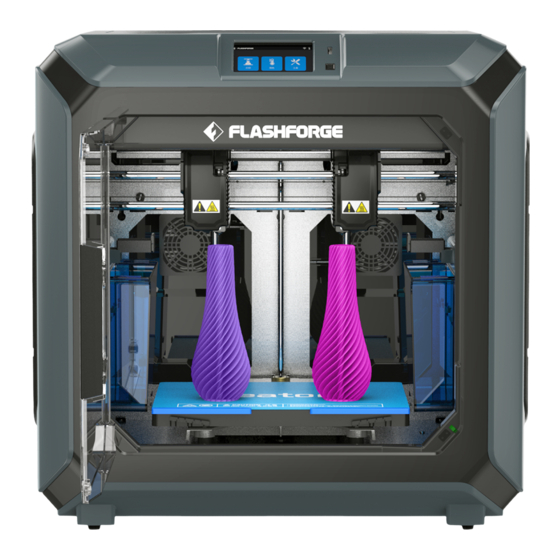 Flashforge Creator 3 Schnellstartanleitung