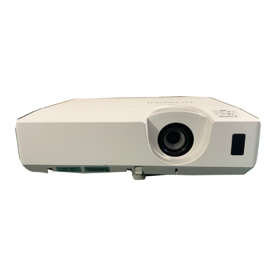 Hitachi CP-EX252 Bedienungsanleitung-Benutzerhandbuch