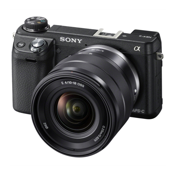 Sony NEX-6 Gebrauchsanleitung