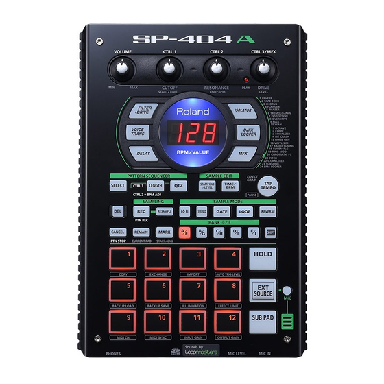 Roland SP-404A Bedienungsanleitung