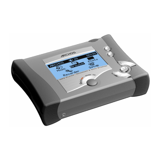 Archos Gmini serie 100 Handbücher