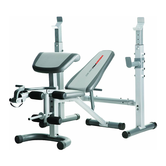 Weider Pro 290 WC Bedienungsanleitung