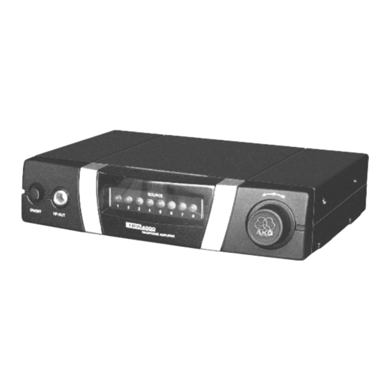 AKG WMS4000 Bedienungsanleitung