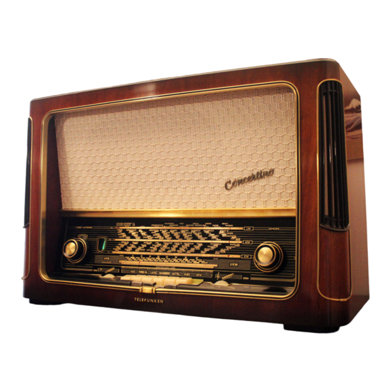 Telefunken Jubilate 7 Bedienungsanleitung