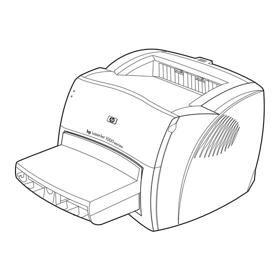 HP LaserJet 1000 Bedienungsanleitung