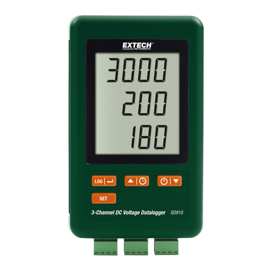 Extech Instruments SD910 Benutzerhandbuch