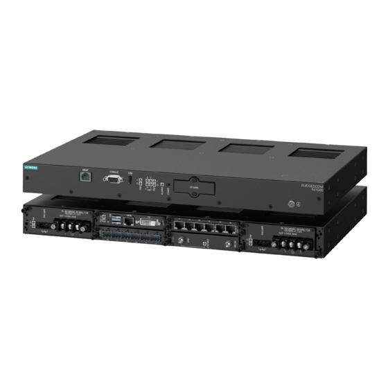 Siemens RUGGEDCOM RX1500 Installationshandbuch