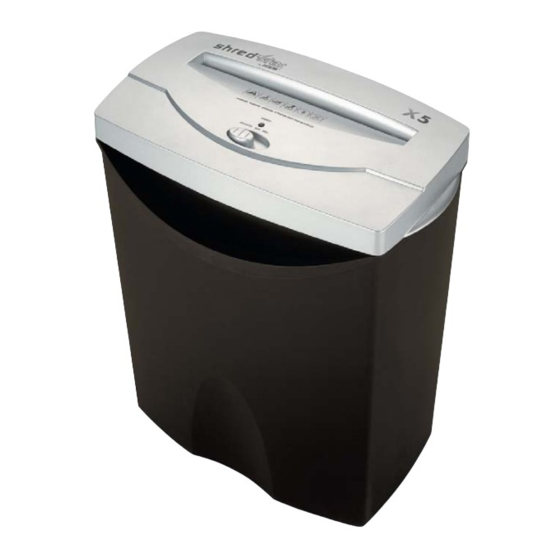 HSM shredstar X5 Betriebsanleitung