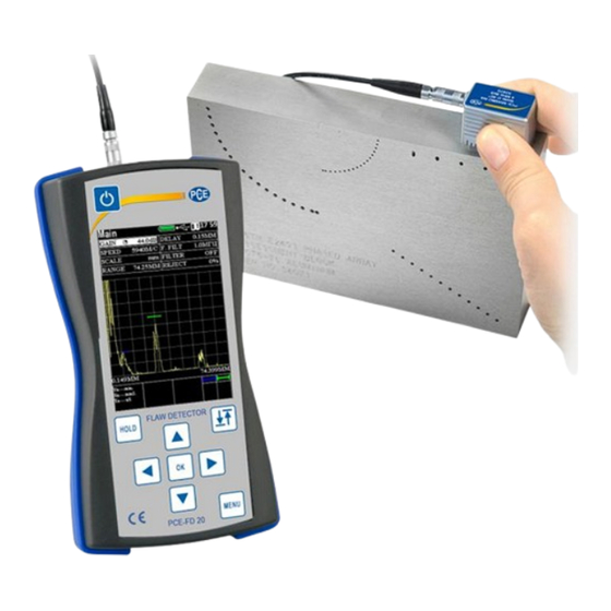 PCE Instruments FD 20 Bedienungsanleitung