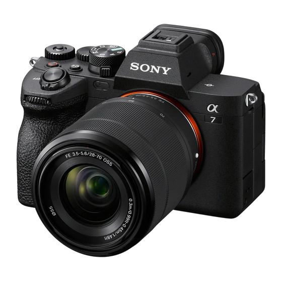 Sony Alpha 7 IV Hilfe