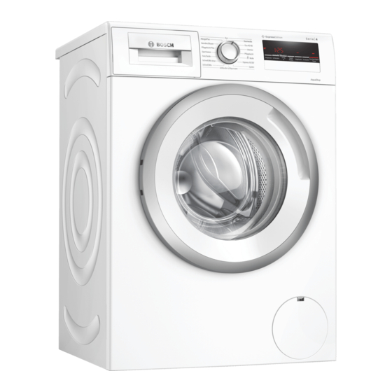 Bosch WAN282H2 Gebrauchs- Und Montageanleitung