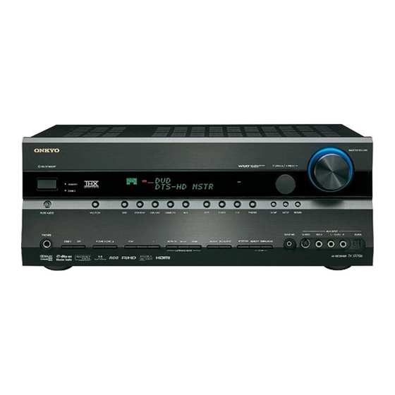 Onkyo TX-SR706 Handbücher