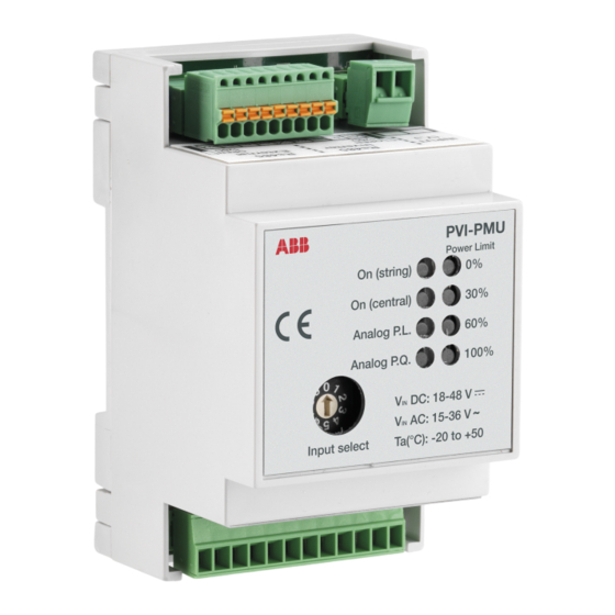 ABB PVI-PMU Anwendungshinweis