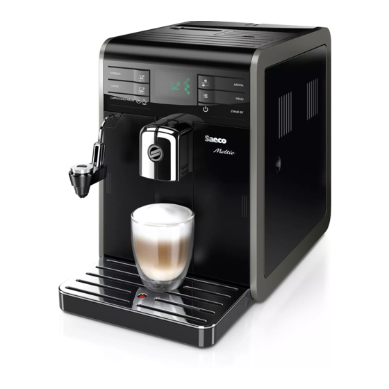Saeco Moltio HD8885 Schnellstartanleitung
