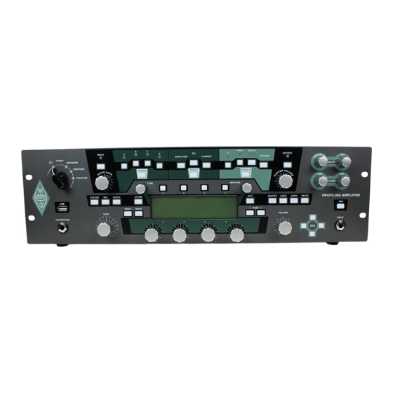 Kemper PROFILER Bedienungsanleitung