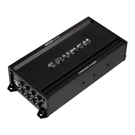 Crunch ECOMAXX CRE400.4 DSP Benutzerhandbuch