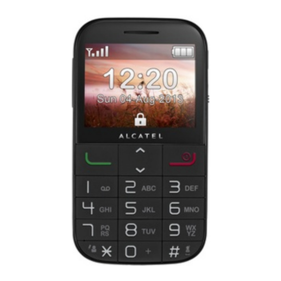 Alcatel One Touch 2000x Bedienungsanleitung