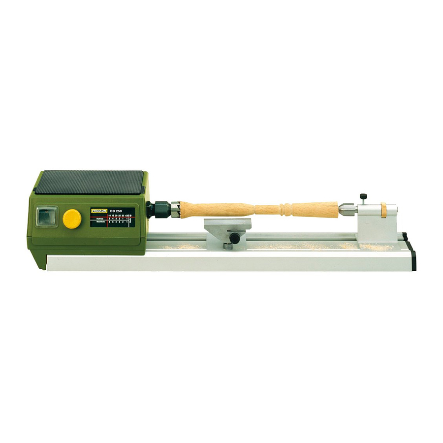 Proxxon DB 250 Gebrauchsanleitung