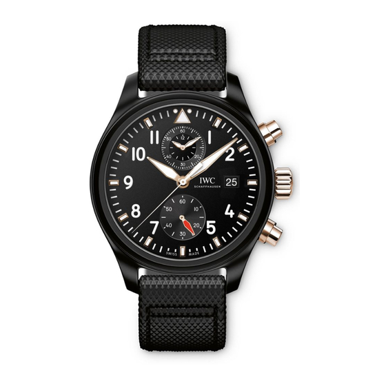 iwc PILOT’S WATCH CHRONOGRAPH Bedienungsanleitung