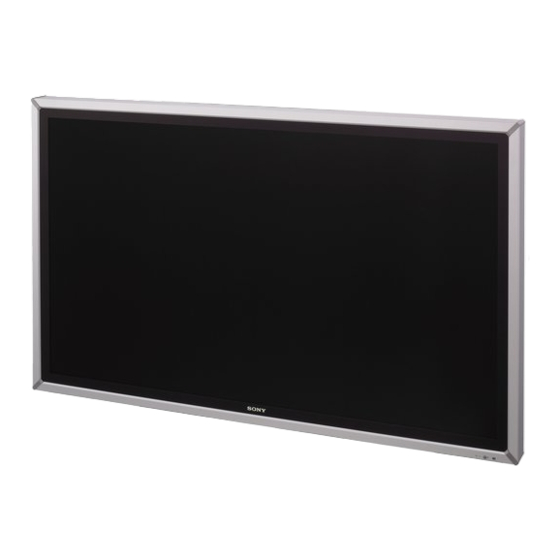 Sony GXD-L65H1 Bedienungsanleitung