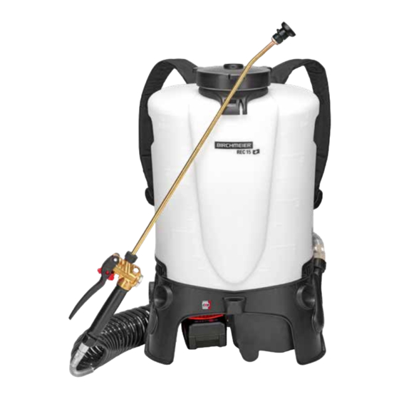 Birchmeier REC 15 PC1 Gebrauchsanleitung