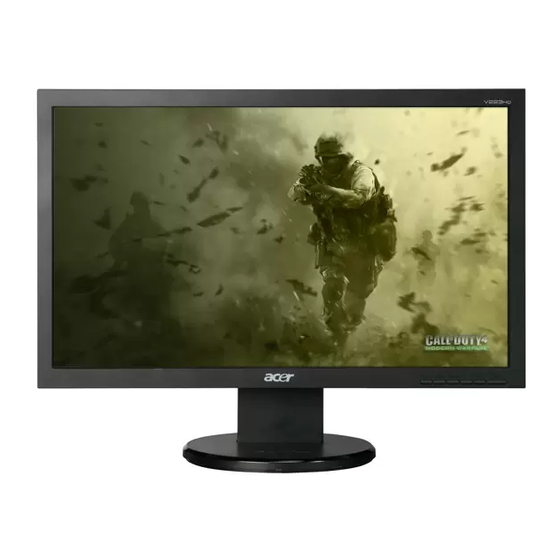 Acer V223HQ Kurzanleitung