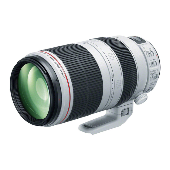 Canon EF100-400mm f/4.5-5.6L IS USM Bedienungsanleitung