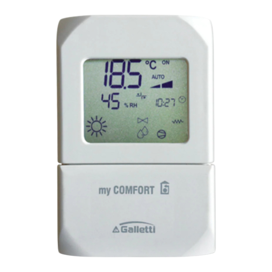 Galletti MYCOMFORT LARGE Bedienungsanleitung