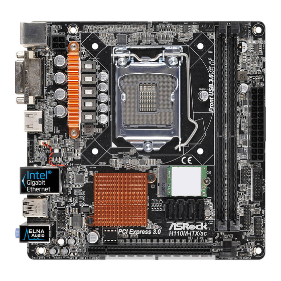 ASROCK H110M-ITX/ac Handbuch