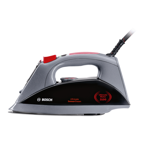 Bosch SensorSteam TDS12-Serie Gebrauchsanleitung