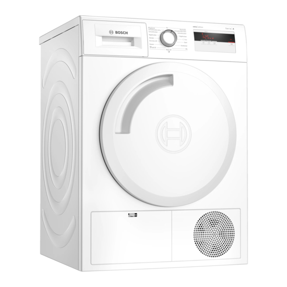 Bosch WTH830D0CH Gebrauchs- Und Aufstellanleitung