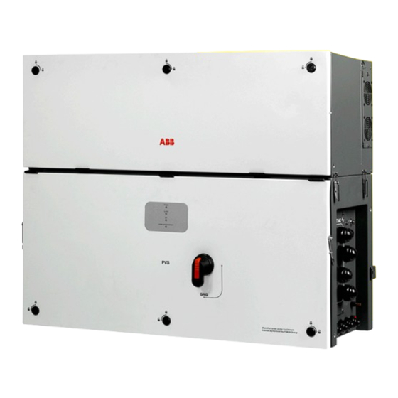 ABB PVS 100-TL Anschlussanleitung