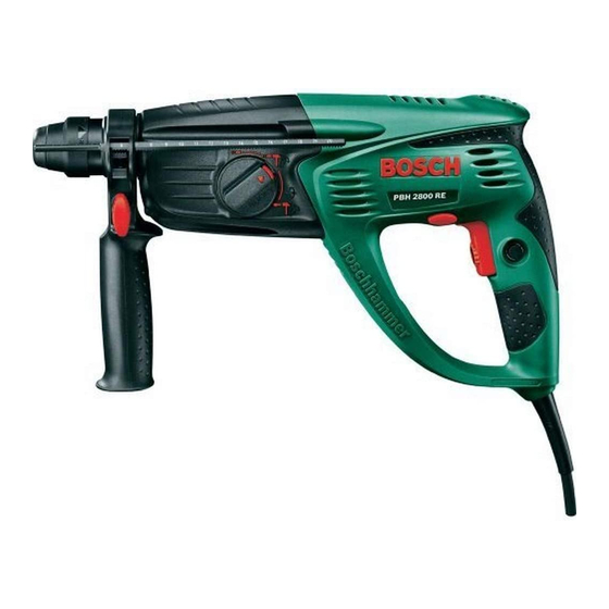 Bosch PBH 2800 RE Betriebsanleitung