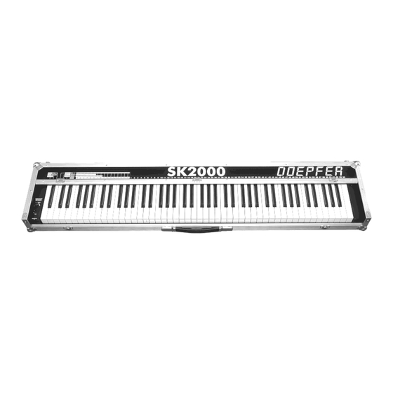 DOEPFER MIDI Keyboard SK2000 Bedienungsanleitung