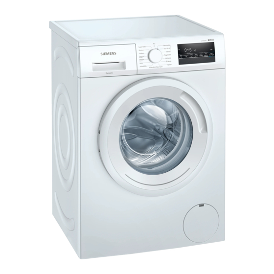 Siemens WM14N2K2 Gebrauchs- Und Montageanleitung
