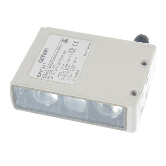 Omron E3NT-R Betriebsanleitung