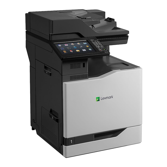 Lexmark CX825 Benutzerhandbuch
