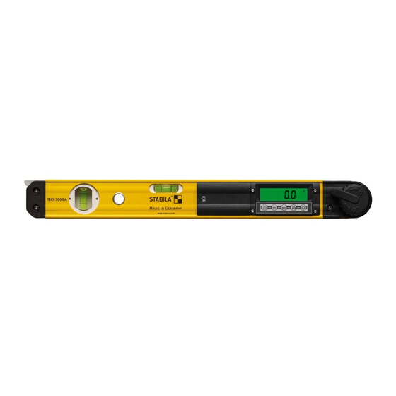 Stabila TECH 700 DA Bedienungsanleitung
