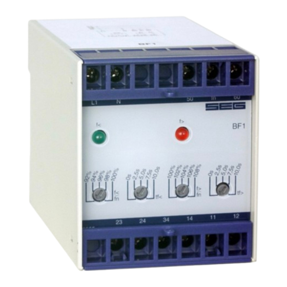 Seg Basic Line BF1 Handbuch