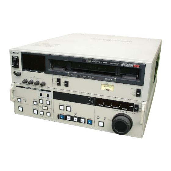 Sony BETACAM SP BVW-65P Bedienungsanleitung