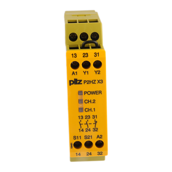 Pilz P2HZ X3 Betriebsanleitung